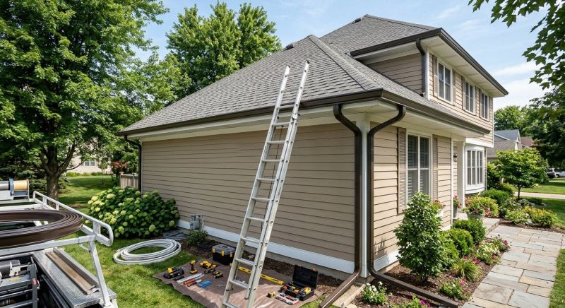 Steel Rain Gutter Installation in Clarksville, TN